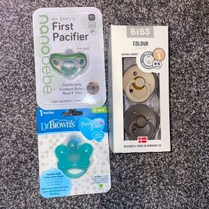 3 different kinds of pacifiers